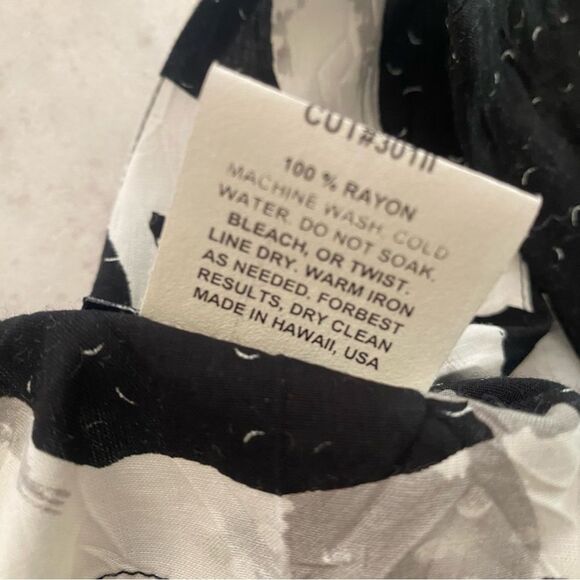 Vintage Deadstock JAMS World Enigma Pattern Black White Dress Size Medium - Picture 5 of 7